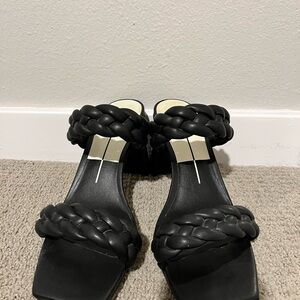 Dolce Vita Black Braided Heels